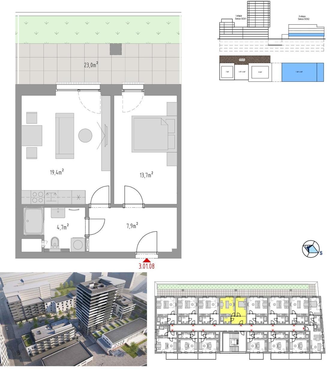 Novy Apartman S Terasou 布尔诺 外观 照片